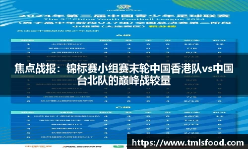 焦点战报：锦标赛小组赛末轮中国香港队vs中国台北队的巅峰战较量